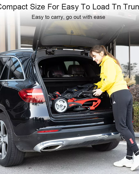 JBH Fibre de carbone pliant en fauteuil roulant au lithium